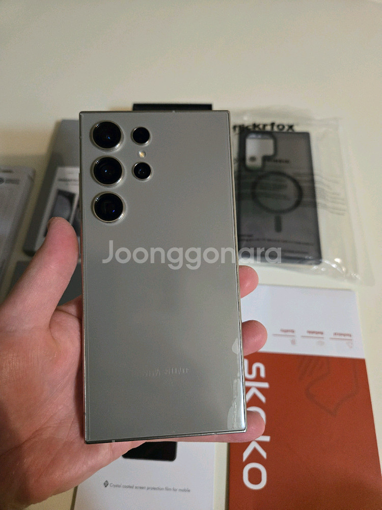 갤럭시s24 울트라 자급제 티타늄 그레이 512GB 판--3