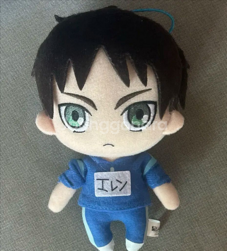진격의거인 진격중학교 진격중 에렌 져지 누이 인형 키링--0