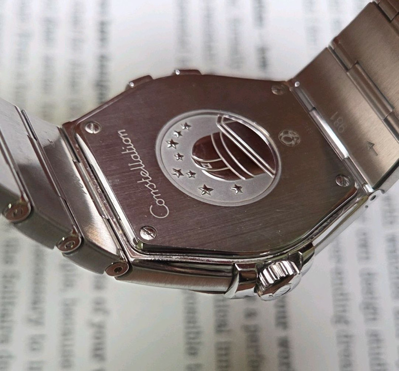 오메가 컨스틸레이션 별로고 칼침핸즈 블랙검판 쿼츠 브레 이미지