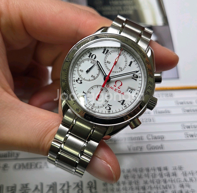 극레어] 오메가 스피드마스터 올림픽 한정에디션 크로노그--4