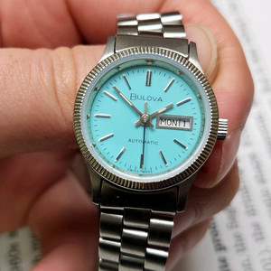 빈티지 부로바 데이데이트 민트 코인베젤 오토매틱 통줄