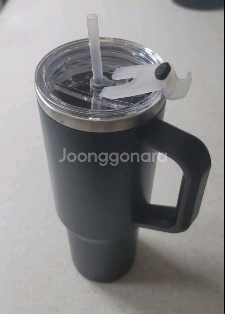 대용량 스탠텀블러 화이트/블랙(개당)--3