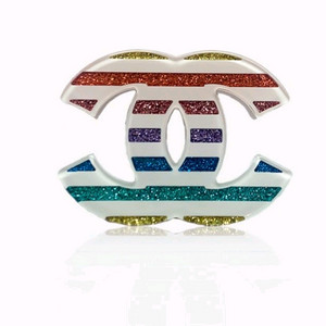 Chanel Rain Bow Brooch 정품