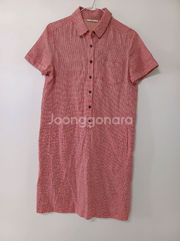 여성 BCBG 면.린넨 원피스 (오버핏90-95)--1