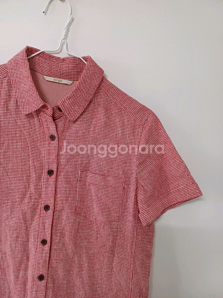 여성 BCBG 면.린넨 원피스 (오버핏90-95)--3