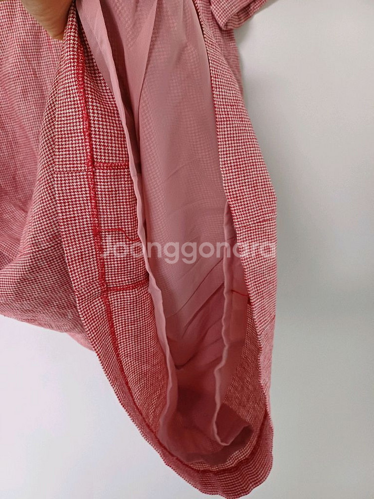 여성 BCBG 면.린넨 원피스 (오버핏90-95)--4