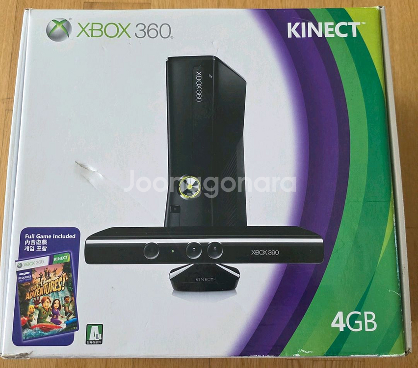 Xbox 360 키넥트 4GB cd3개포함--1