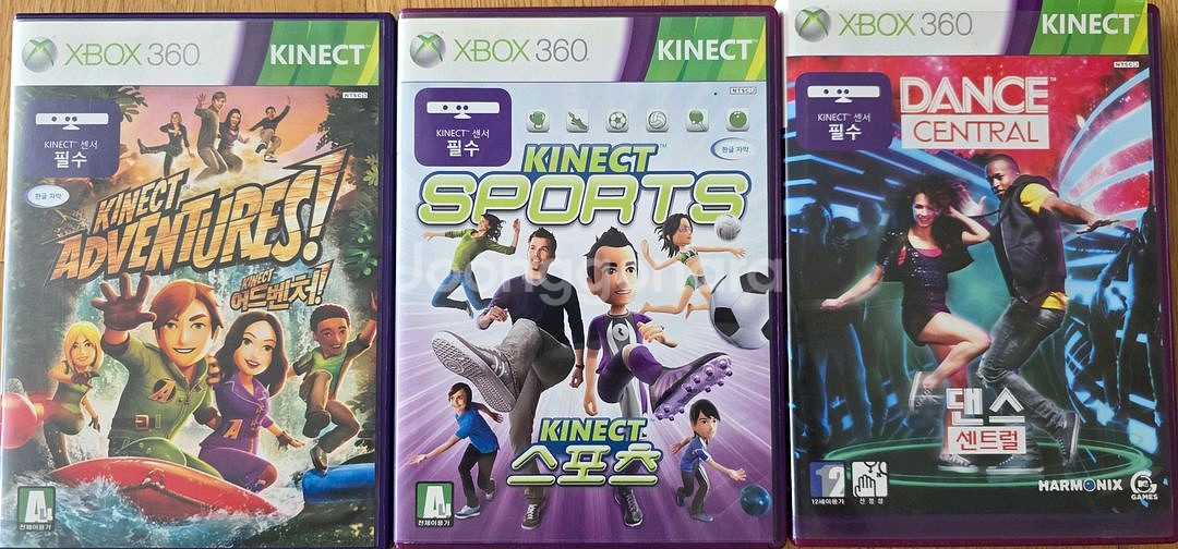 Xbox 360 키넥트 4GB cd3개포함--0
