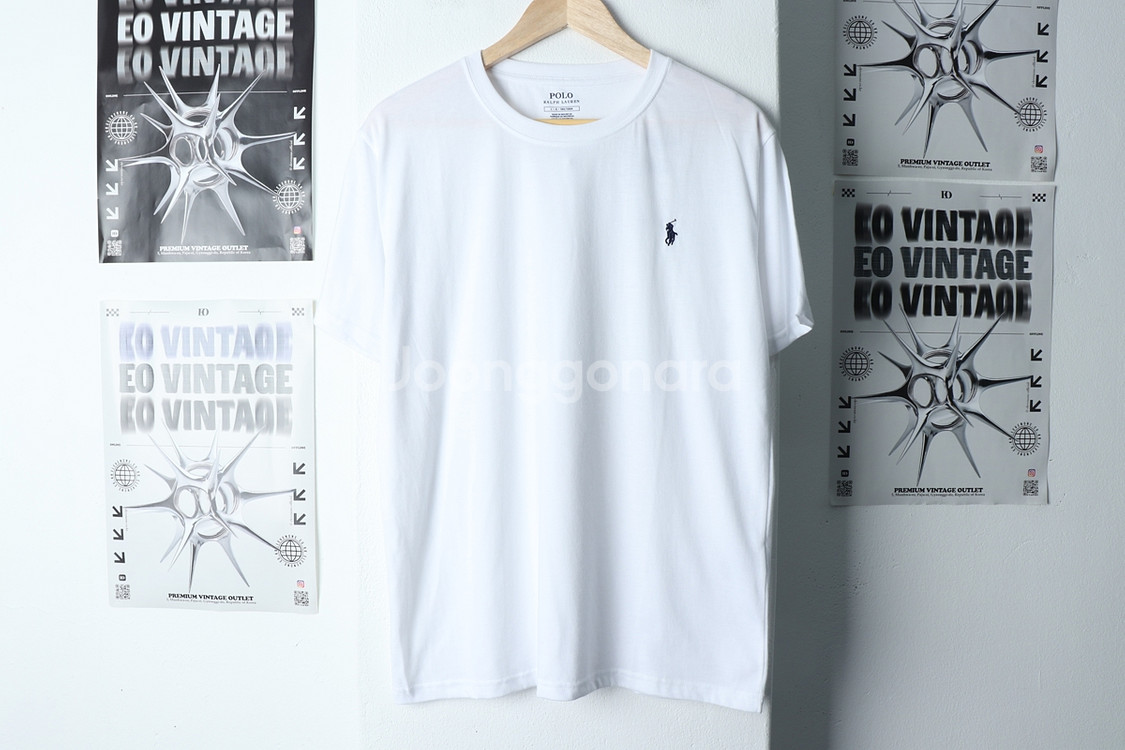 (L-XL) 폴로 랄프로렌 반팔 티셔츠 새상품 화이트--1
