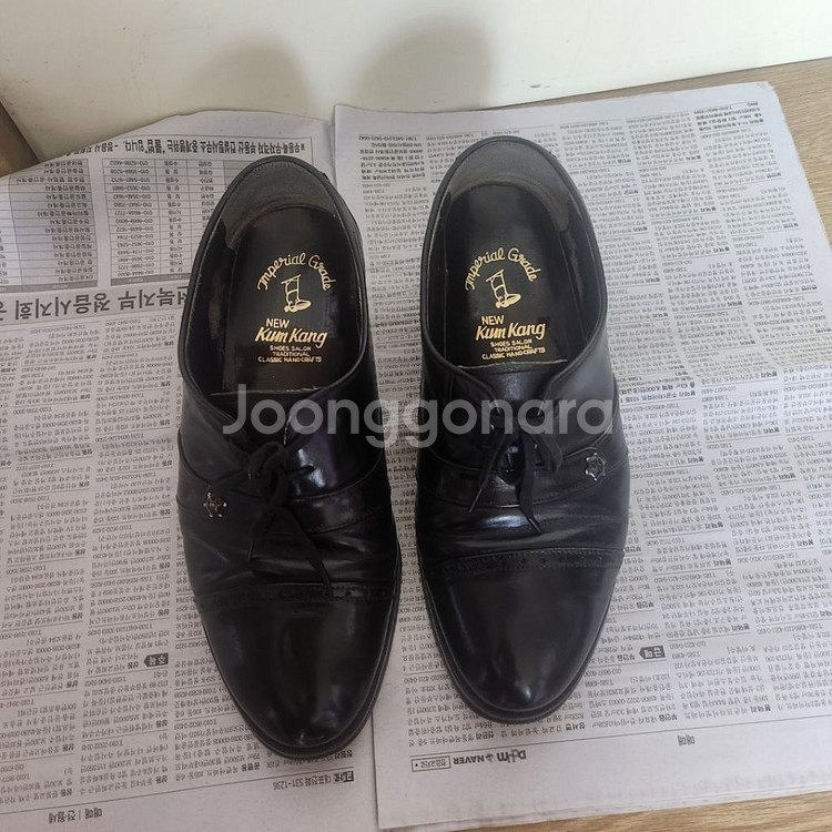 250사이즈 금강제화 맞춤 가죽구두(중고상품)--0