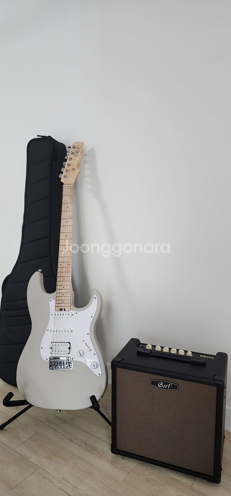 hex E100plus 일렉기타,cort cm15g앰프--0