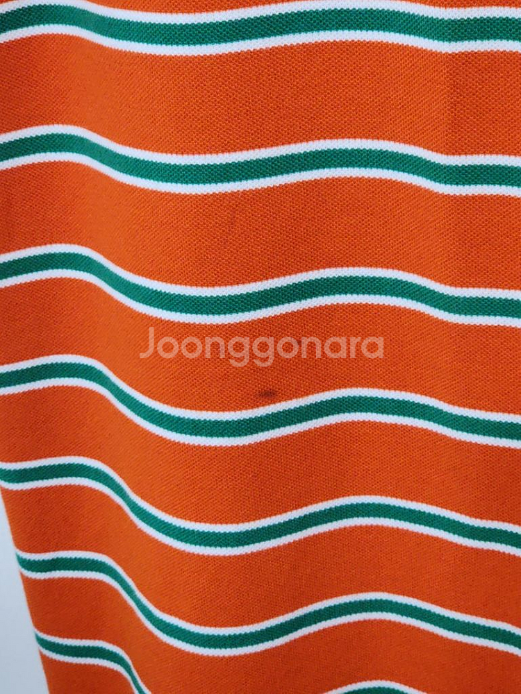 (L) 랄프로렌 폴로 반팔 카라티 줄가라 성조기 티셔츠--5