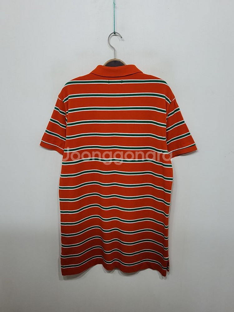 (L) 랄프로렌 폴로 반팔 카라티 줄가라 성조기 티셔츠--6