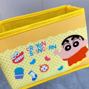 짱구 노란 접이식 보관함