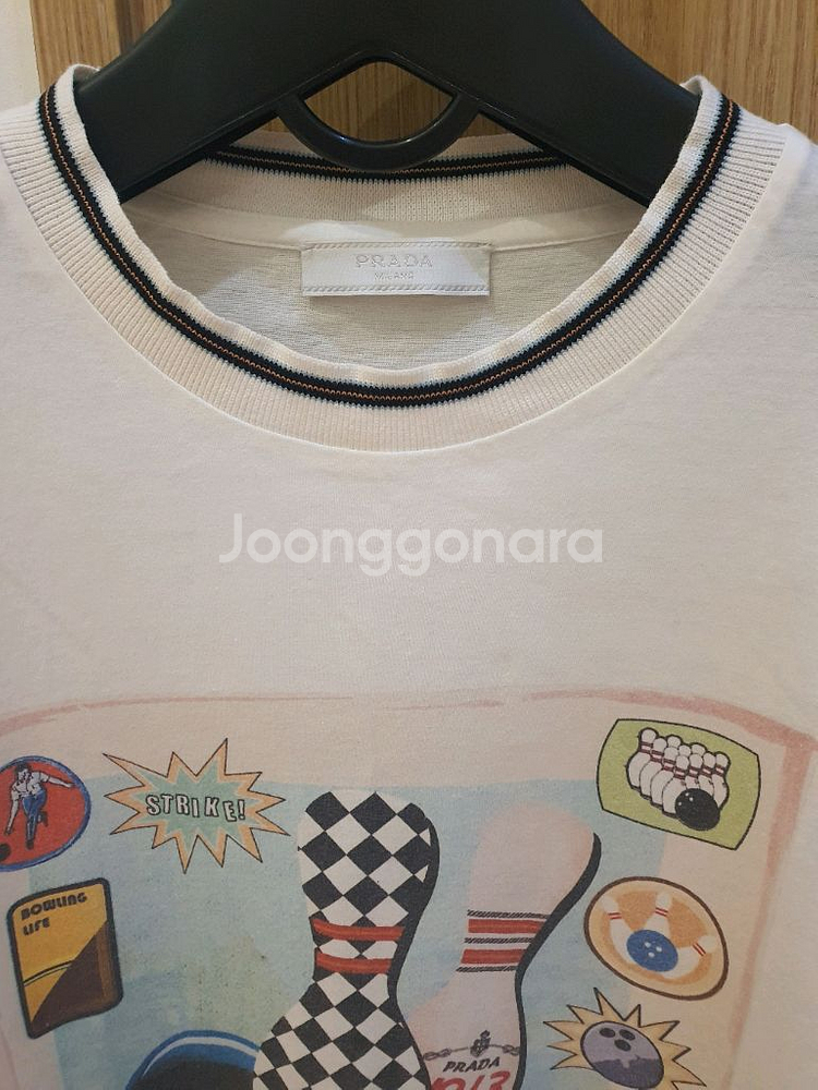 프라다 남성 100%면 반팔티셔츠 판매합니다!--1