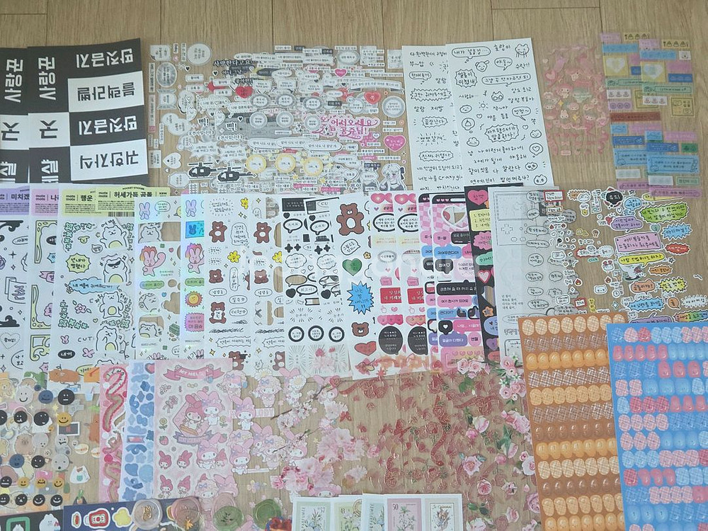 중고 스티커, 소분 마테 일괄 처분--6