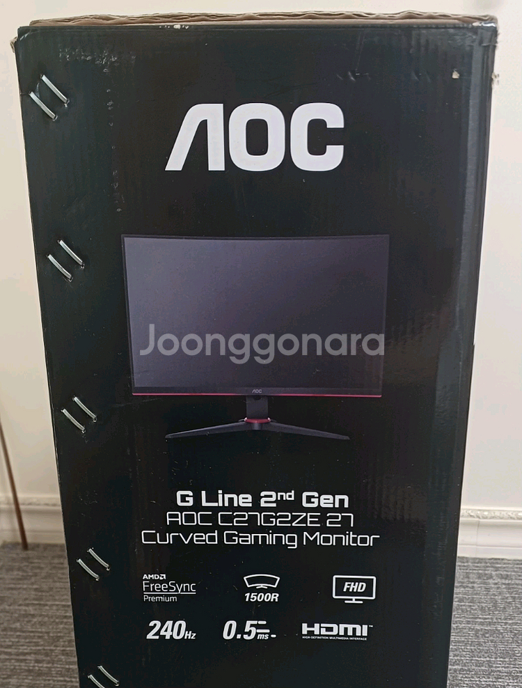 AOC FHD 27인치 커브드 게이밍 모니터 팝니다.--1
