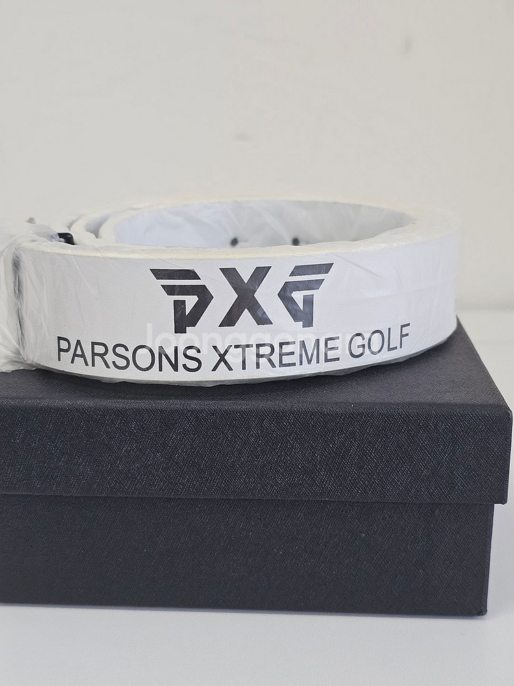 PXG 골프 벨트 화이트--1