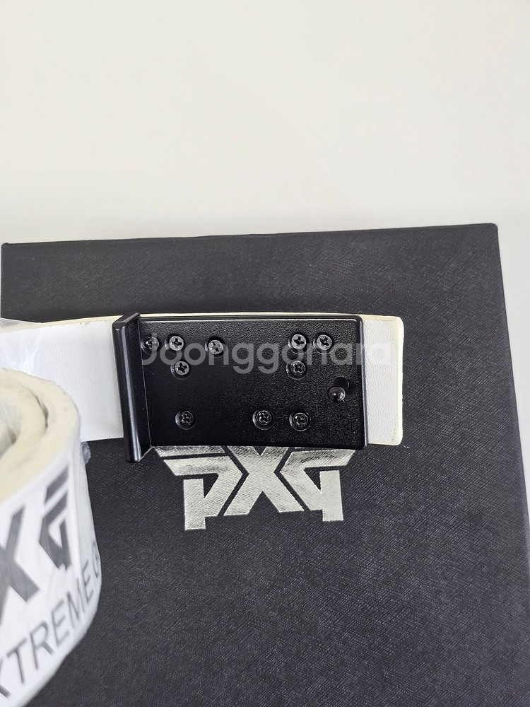 PXG 골프 벨트 화이트--2