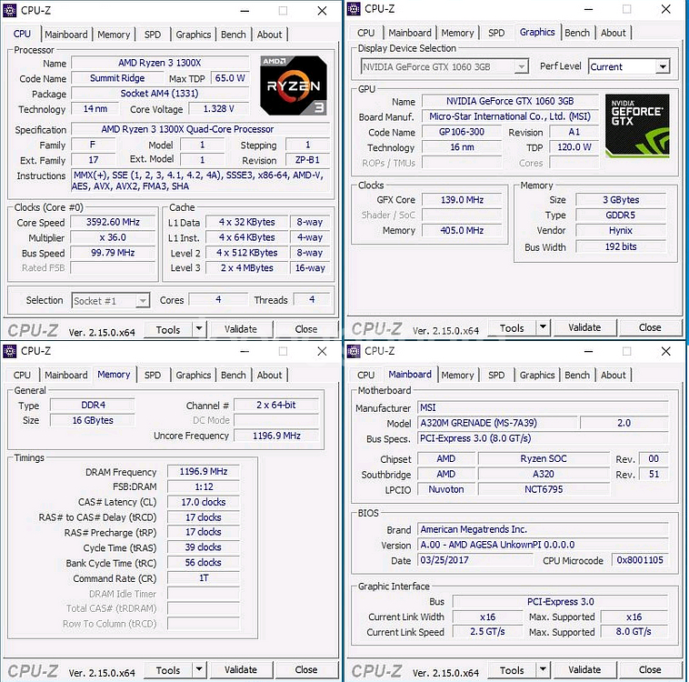 사무용 / 동영상 시청용 컴퓨터 본체(GTX 1060--1