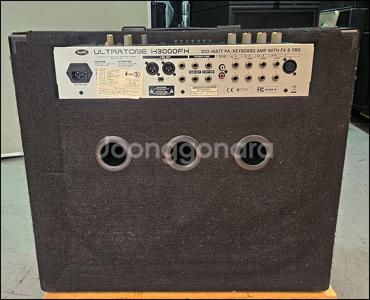 베링거 K3000FX 중고 4채널 키보드 앰프--4