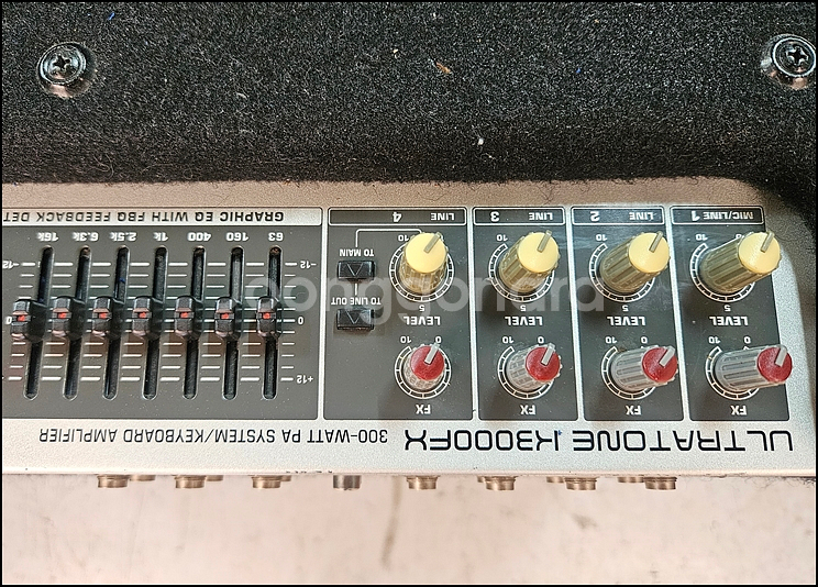베링거 K3000FX 중고 4채널 키보드 앰프--5