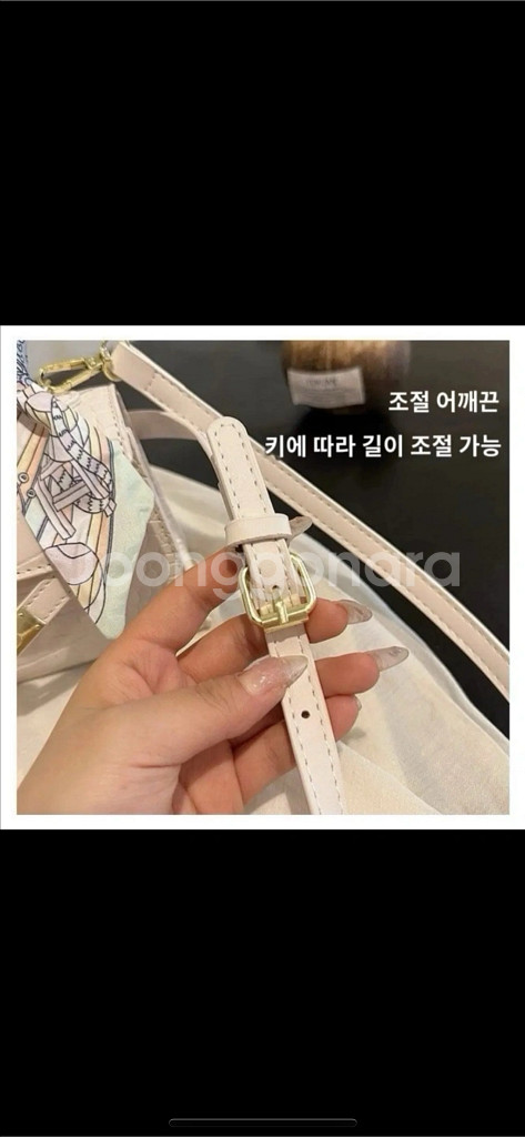미니 켈리백 스카프 가방 새상품--7