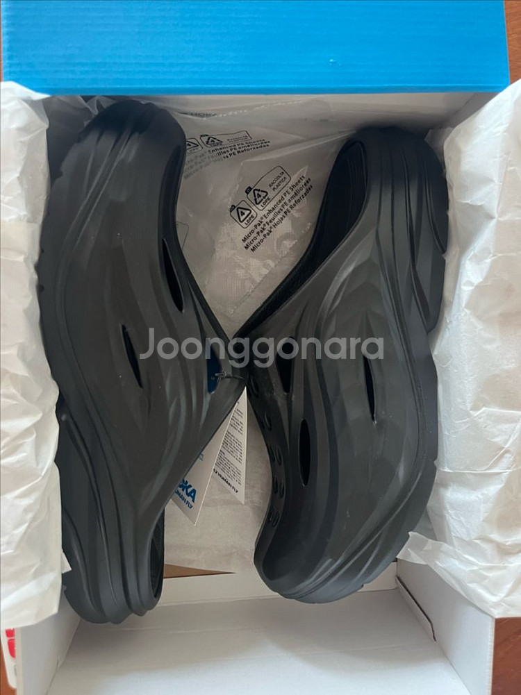 (300mm)호카 오라 리커버리 뮬 블랙 새제품 팝니다--1