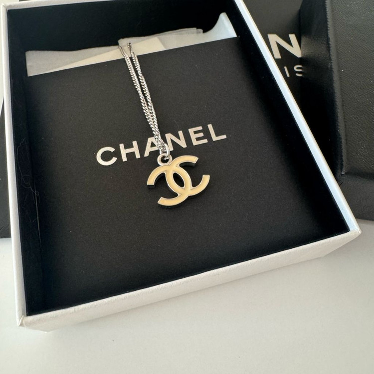 정품샤넬 빈티지 cc로고 목걸이 이미지