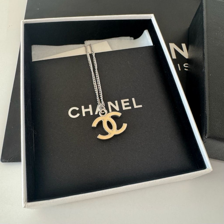 정품샤넬 빈티지 cc로고 목걸이 이미지