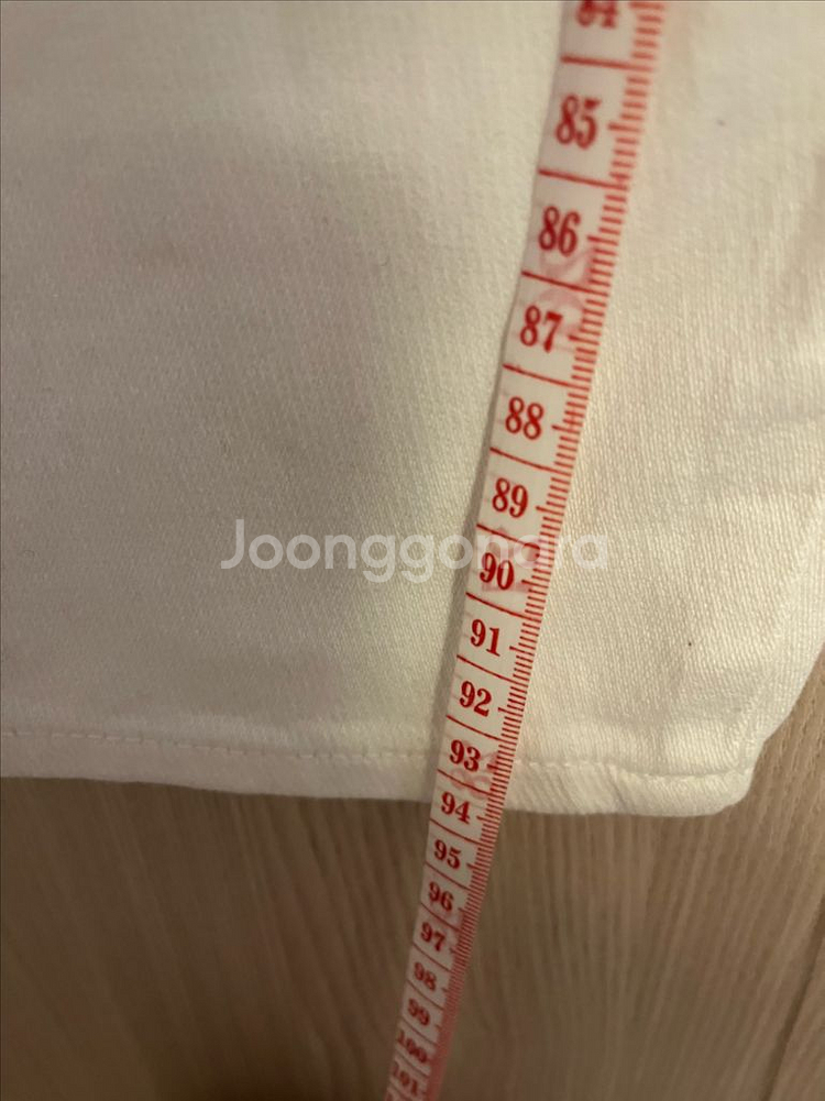 M) HOWLUK 흰색 바지 밴딩바지 백바지 흰색면바지--2