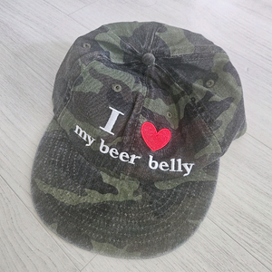 밀리터리 카모 레터링 빈티지 볼캡 모자