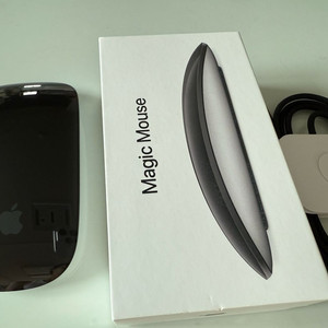 애플 매직마우스 블랙 usb c 2회 사용 풀박스