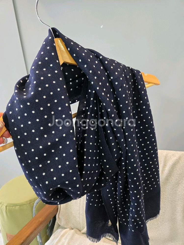 폴로 랄프로렌 네이비 도트 스카프 *정품*--0