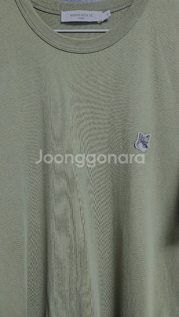 메종키츠네 폭스헤드 반팔 티셔츠XL (105) /카키색--7