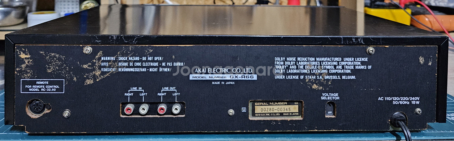 AKAI 카세트 데크 GX-R66--3