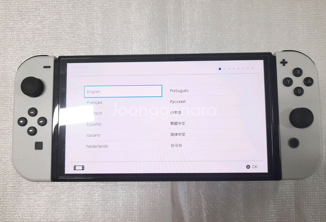 닌텐도 스위치 oled 화이트 팝니다--1