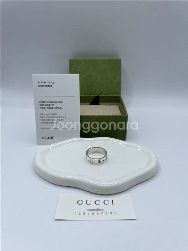 구찌 반지 19호 고스트링 6mm 477932--0