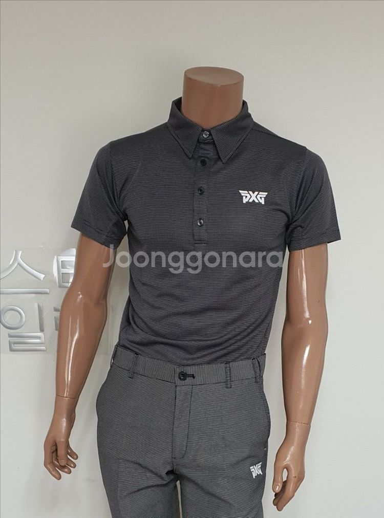 PXG 골프웨어 남성 고주파로고 스트레치 기능성 티셔츠--0