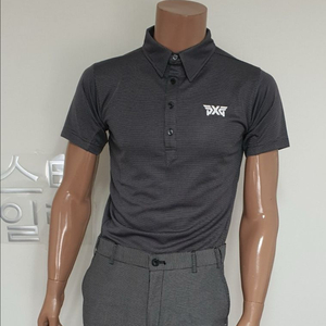 PXG 골프웨어 남성 고주파로고 스트레치 기능성 티셔츠