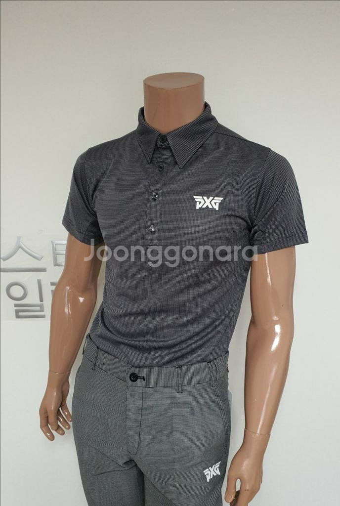 PXG 골프웨어 남성 고주파로고 스트레치 기능성 티셔츠--2
