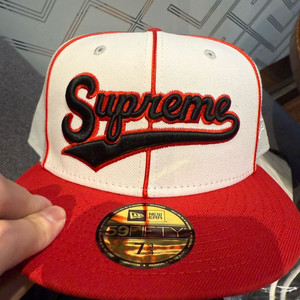 슈프림(supreme) 파이핑 스크립트 로고 뉴에라