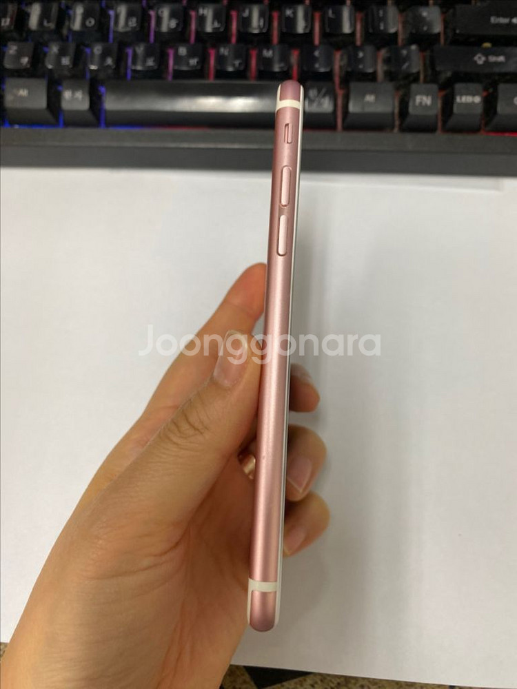 아이폰6S 로즈골드 외관깔끔 64G 배터리100%--4