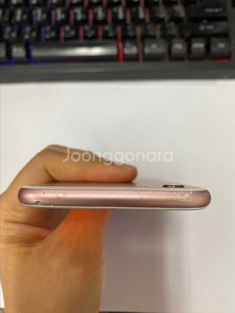 아이폰6S 로즈골드 외관깔끔 64G 배터리100%--3