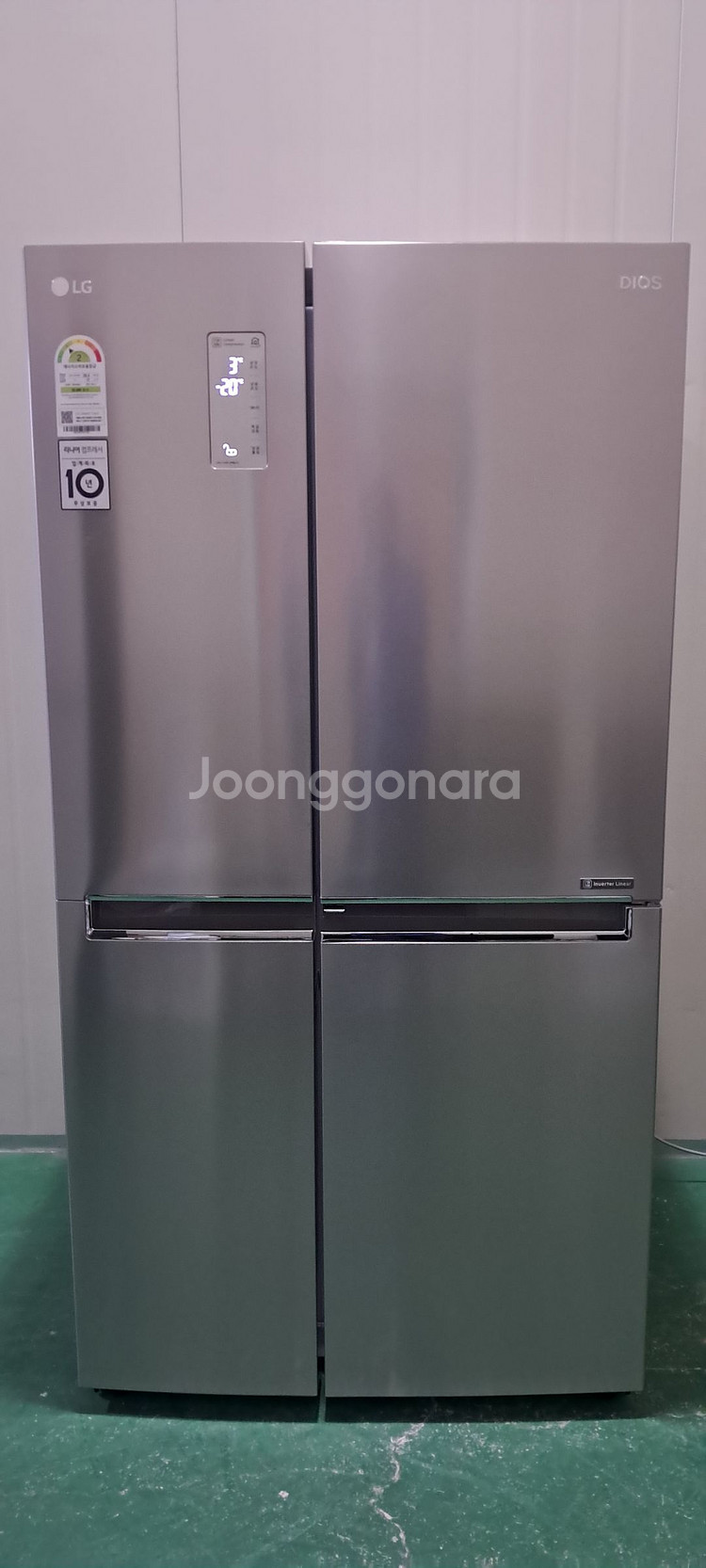 1566 엘지디오스 821L 2도어양문형냉장고(메탈)--0