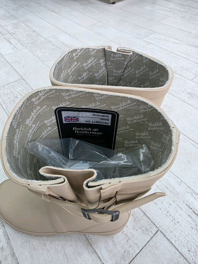 락피쉬 웨더웨어 레인부츠 베이지 UK5, UK6 이미지