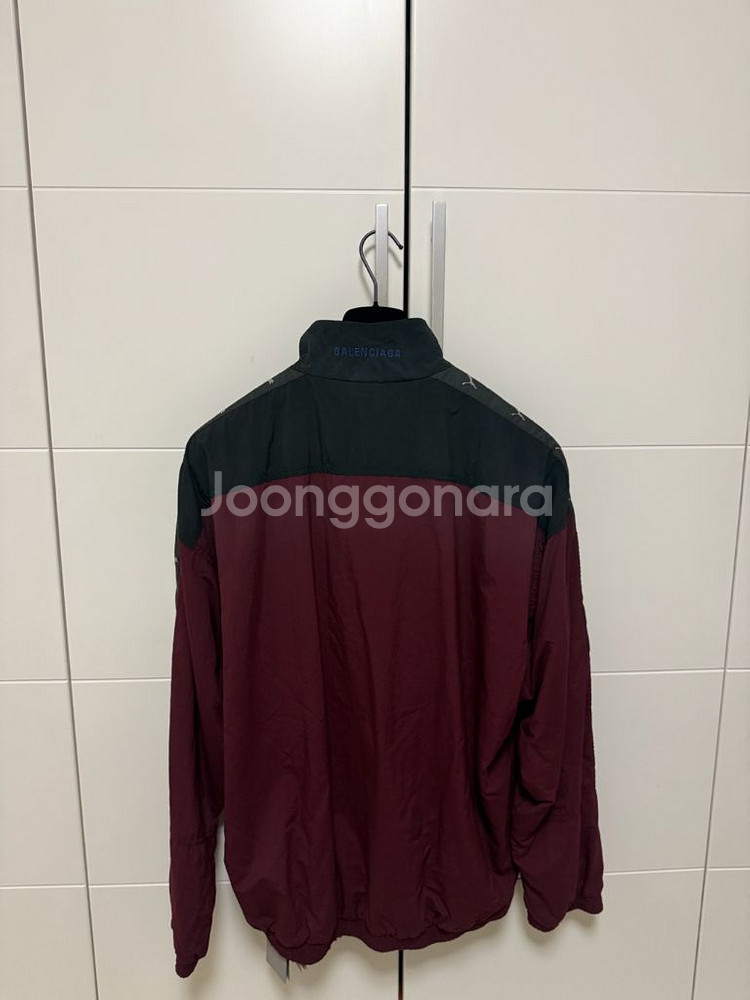 [M] 발렌시아가 푸마 트랙수트 재킷 버건디 새상품--3
