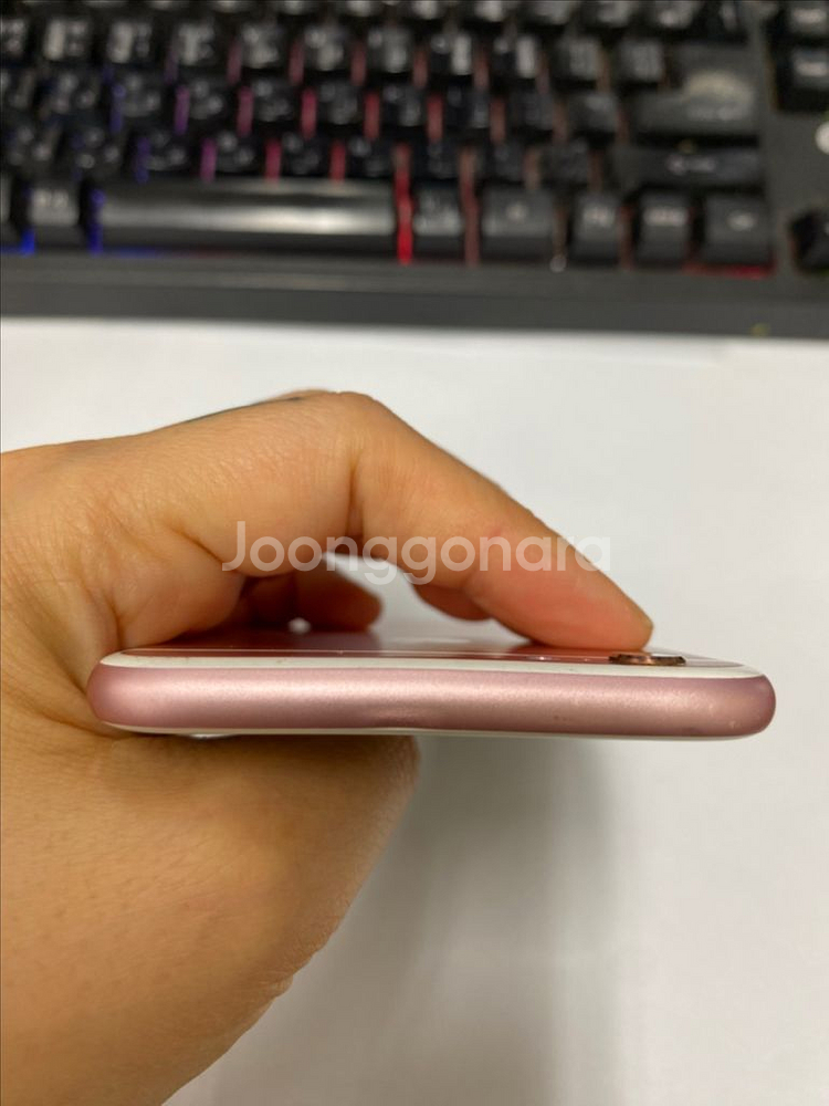 아이폰6S 로즈골드 A급 64G 배터리100%--3