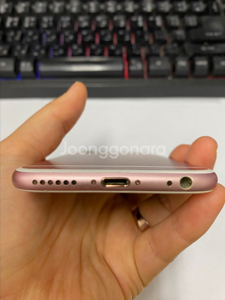 아이폰6S 로즈골드 A급 64G 배터리100%--5