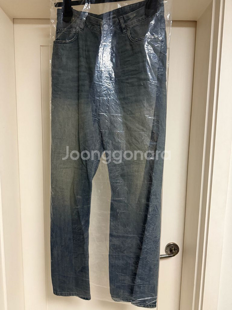 [29] 발렌시아가 로우 크로치 데님 팬츠 블루 새상품--2